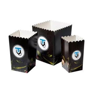 Custom Black Popcorn Boxes