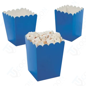 Custom Blue Popcorn Boxes