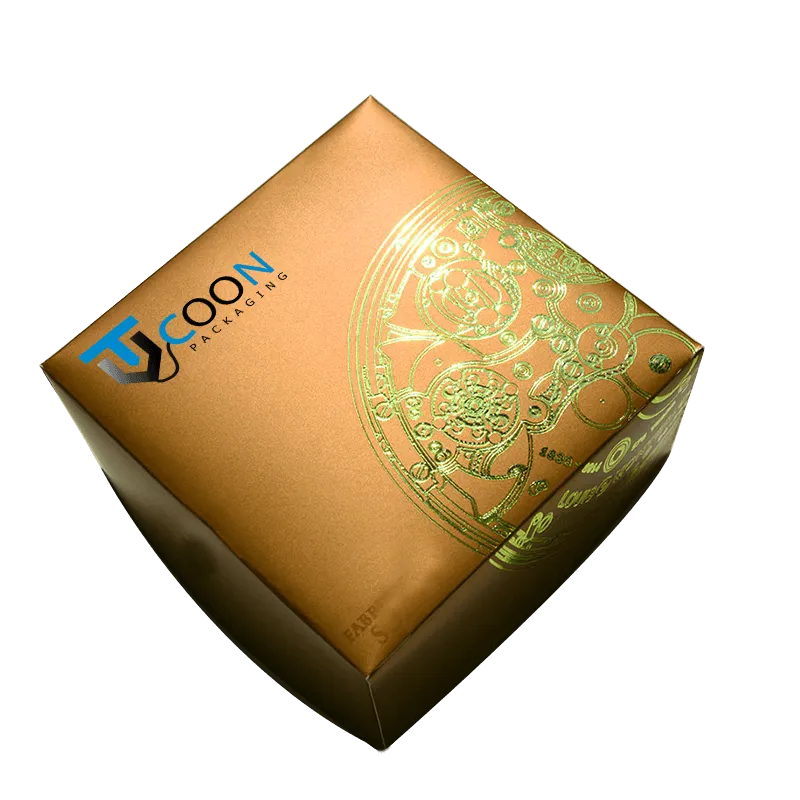 custom gold candy packaging boxes