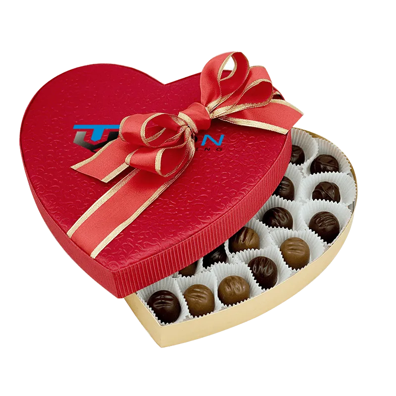 custom heart shaped candy boxes