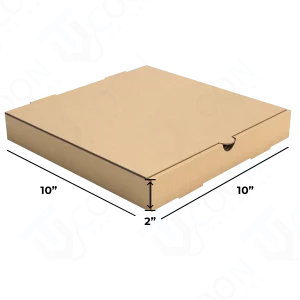 Pizza Box (Kraft) 10 x 10 x 2-2