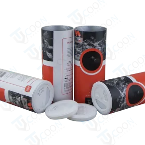 Printed paper tube for spice packaging