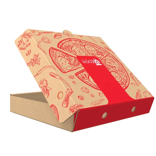 Custom Crooked Pizza Box
