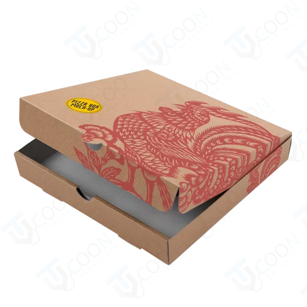 custom printed kraft pizza boxes