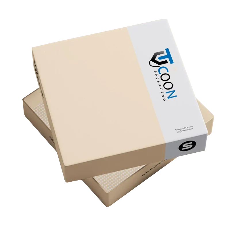 branded square boxes