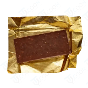 chocolate in a gold wrapper