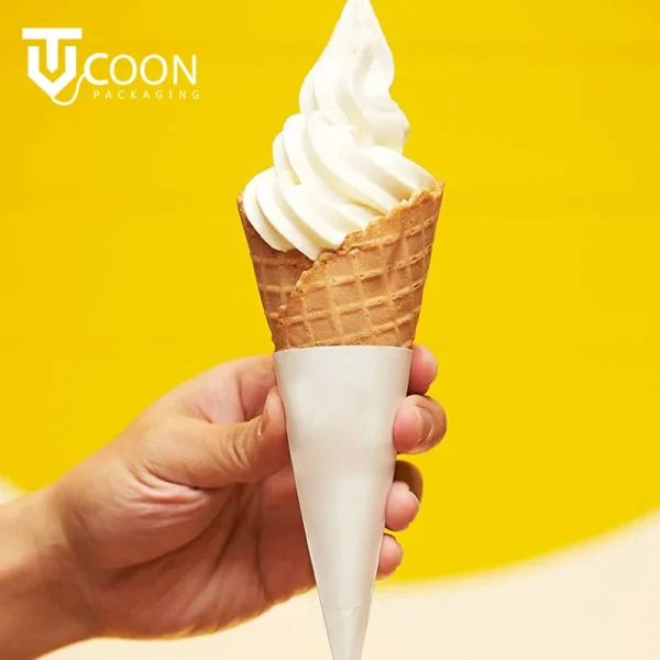 ice cream cone paper sleeve