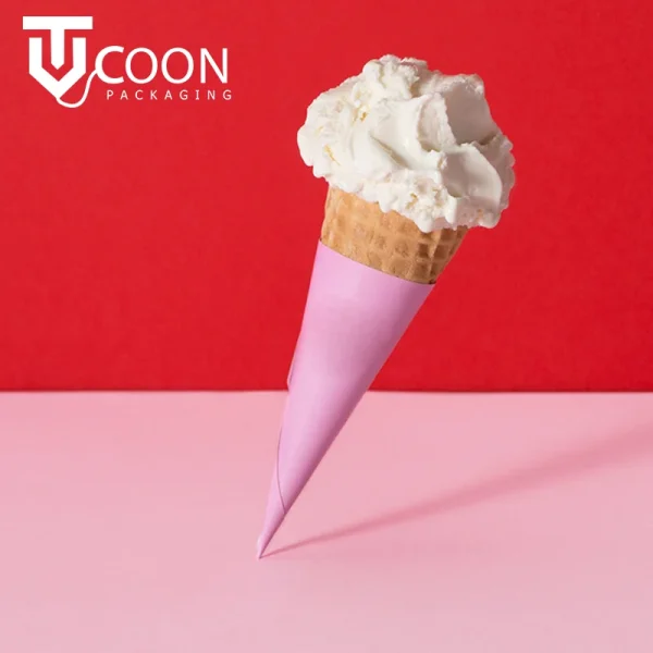 ice cream cone paper sleeve