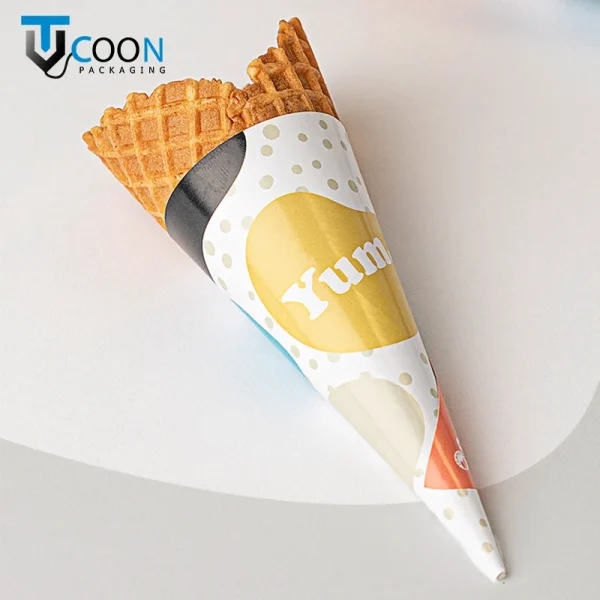 ice cream cone paper sleeves