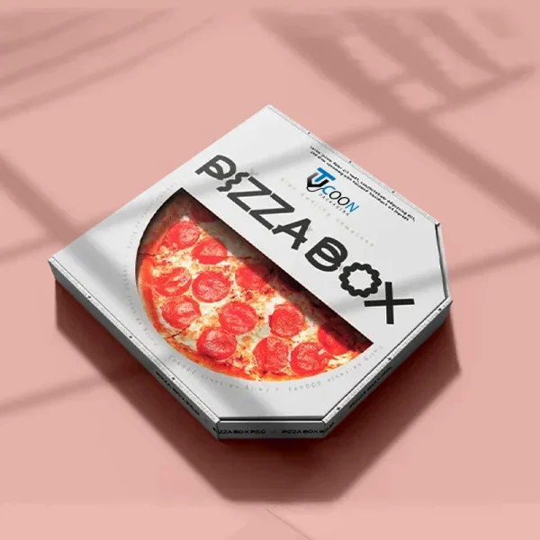 pizza boxes with clear windows