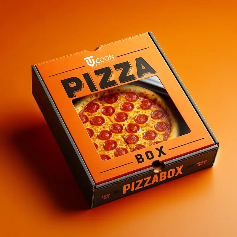 pizza boxes with clear window