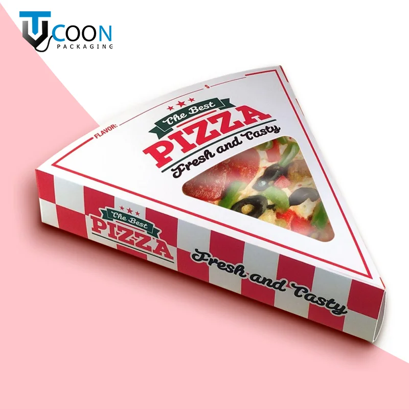 slice pizza box with window