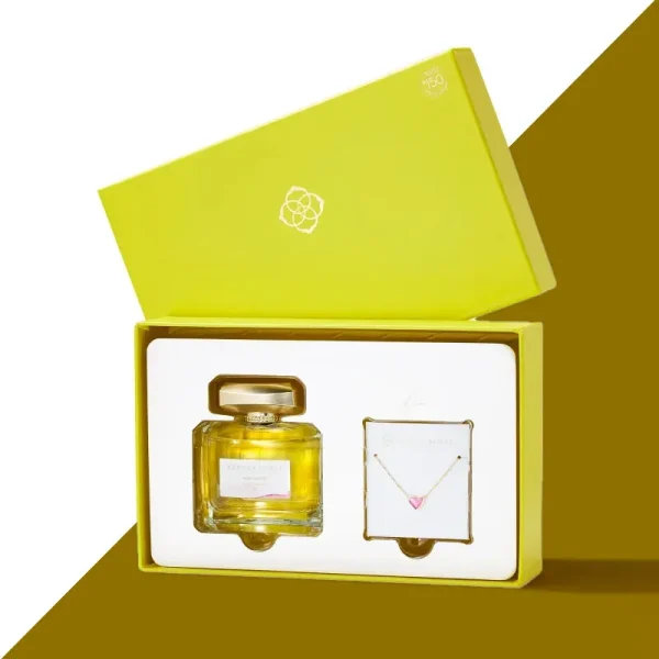 Red Pink Yellow Perfume Box