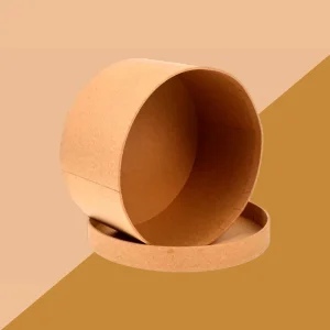 round kraft box