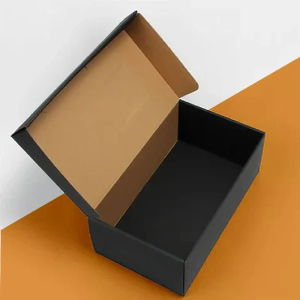 Black Cardboard Shoe Box