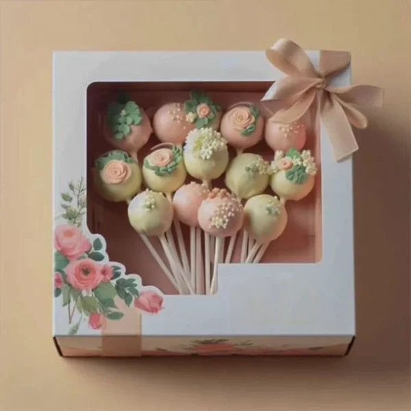 Custom Cake Pop Boxes with Logos