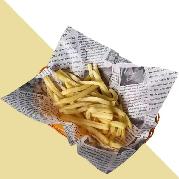 Custom Printed Fry Paper
