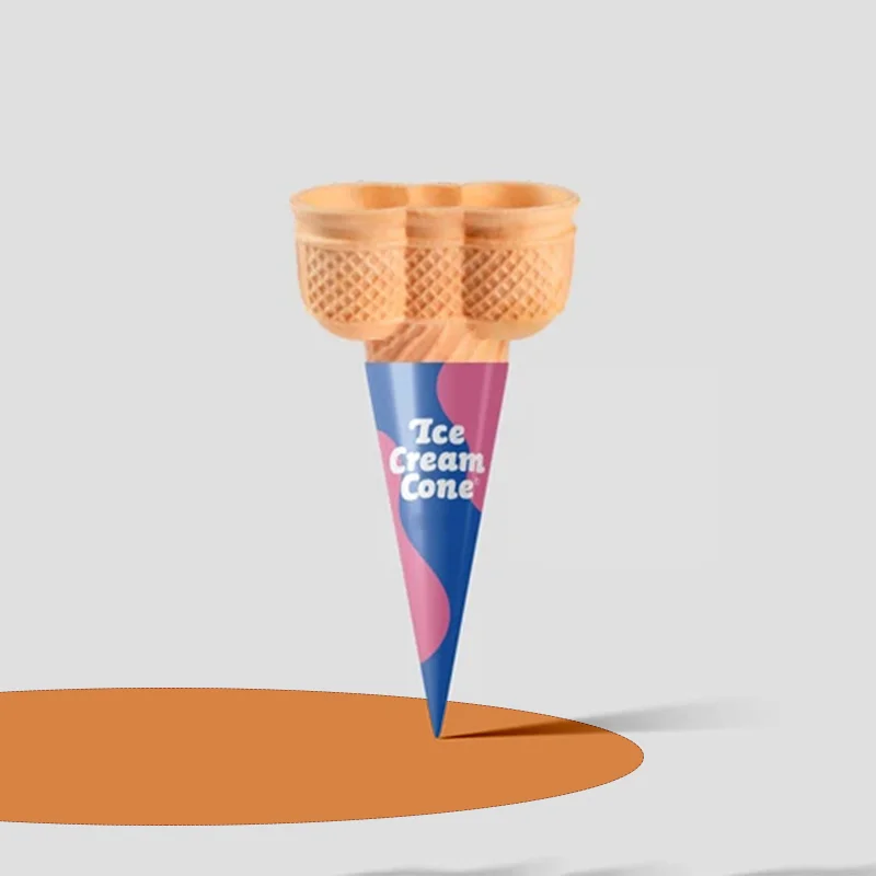Twin Scoop Ice Cream Cone Sleeves
